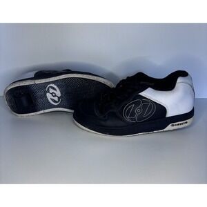 Heelys Model # 7207 Shoes Mens Size 8 Black‎ White Skater Wheels